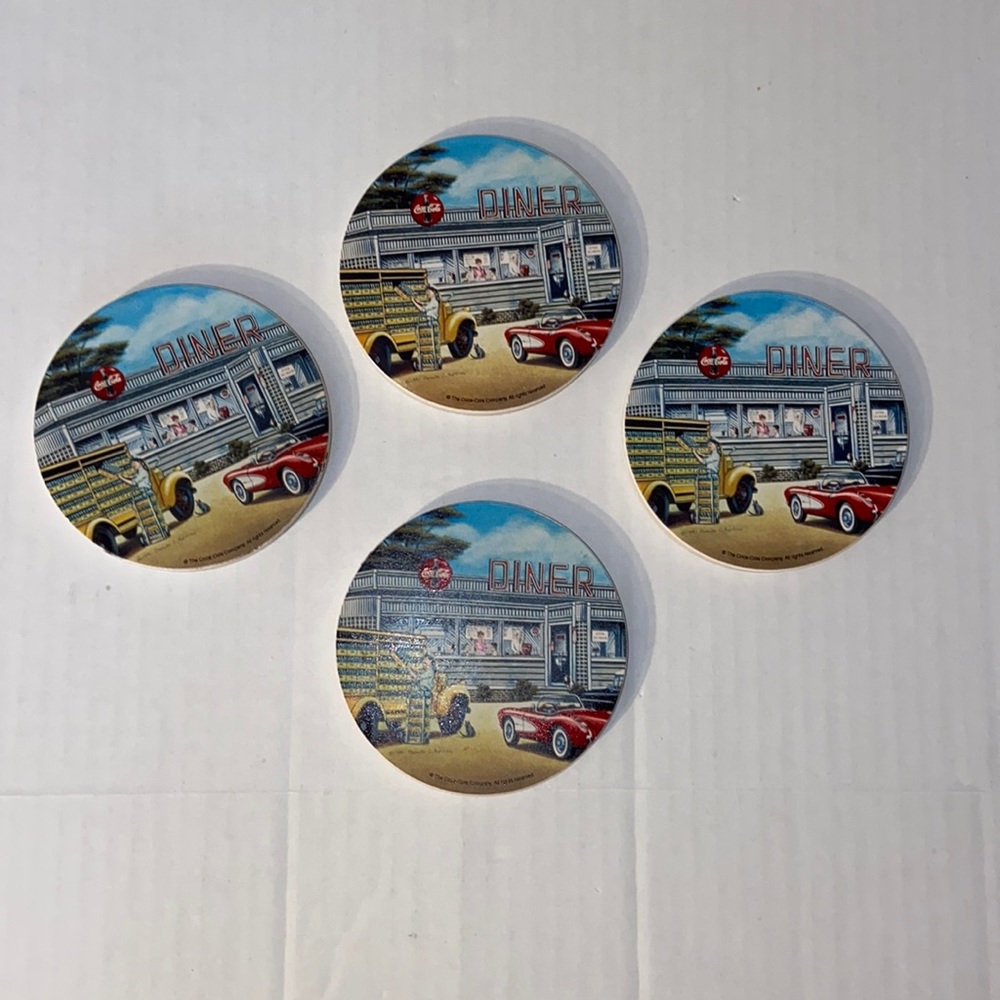 Coca-Cola Drink Coasters Set of Four